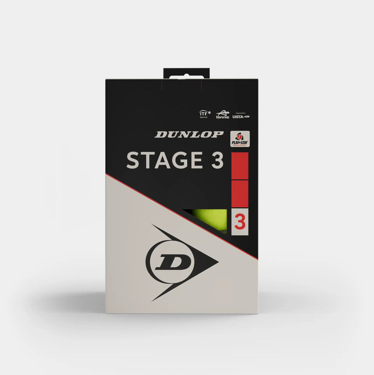 Dunlop Mini Tennis (Stage 3) 3er Box - 75 % druckreduziert