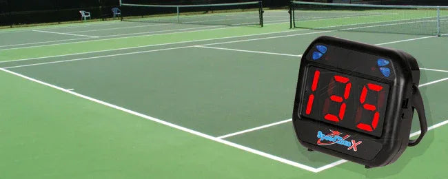 SpeedTrac X - Sportradar - Geschwindigkeits- und Aufschlagmeßgerät - zur Miete - Bespannservice.de - Frank Gayer