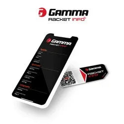 Gamma Racket Info - Besaitungsaufkleber - QR-Sticker - Bespannservice.de - Frank Gayer