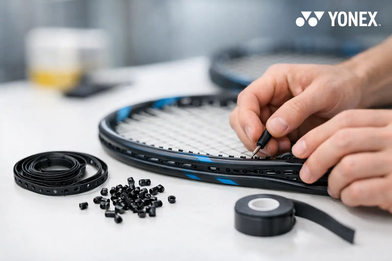 Yonex Grommets wechseln und Schläger schützen
