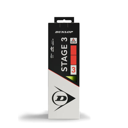 Dunlop Mini Tennis (Stage 3) 3er Box - 75 % druckreduziert