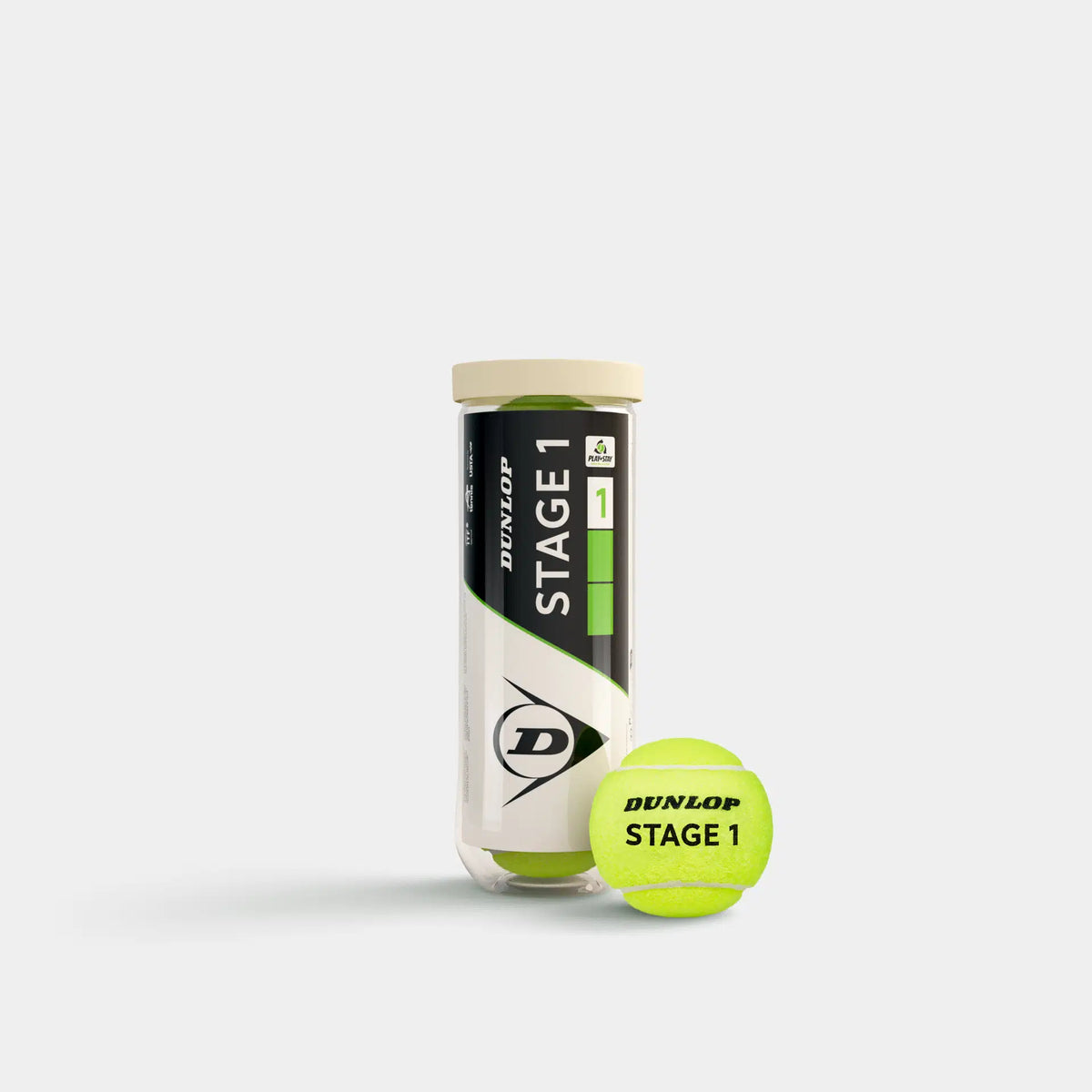 Dunlop Mini Tennis (Stage 1) 3er Dose - 25 % druckreduziert