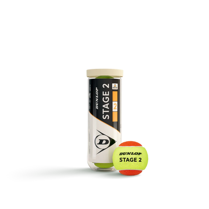 Dunlop Mini Tennis (Stage 2) 3er Dose - 50 % druckreduziert