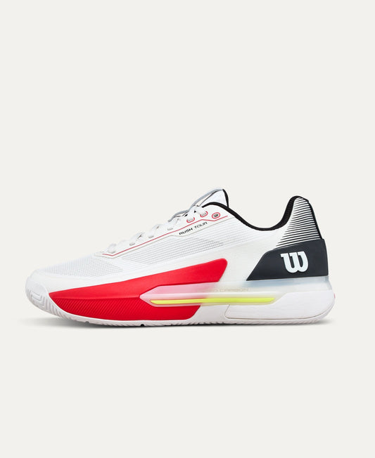 Wilson Rush Tour 5 Clay Tennisschuh - White / Black / Infrared