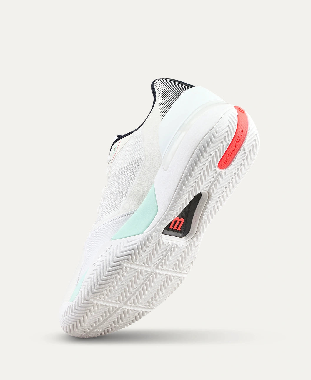 Wilson Rush Tour 5 Allcourt Tennisschuh - White / Bay / Fiery Coral