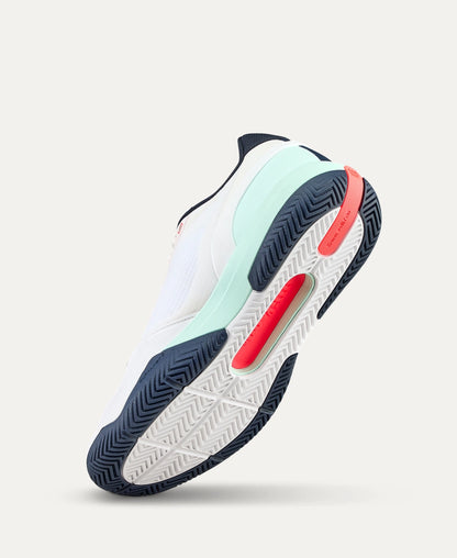 Wilson Rush Pro 5 Allcourt Tennisschuh - White / Bay / Fiery Coral