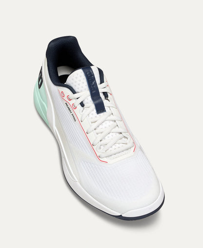 Wilson Rush Pro 5 Allcourt Tennisschuh - White / Bay / Fiery Coral