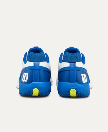 Wilson Rush Pro 5 Allcourt Tennisschuh -   White / Deja Vu Blue / Safety Yellow