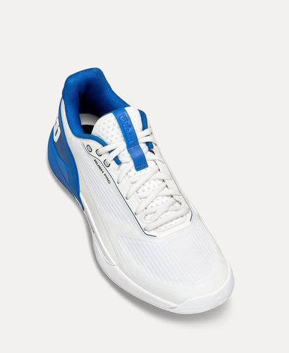 Wilson Rush Pro 5 Allcourt Tennisschuh -   White / Deja Vu Blue / Safety Yellow