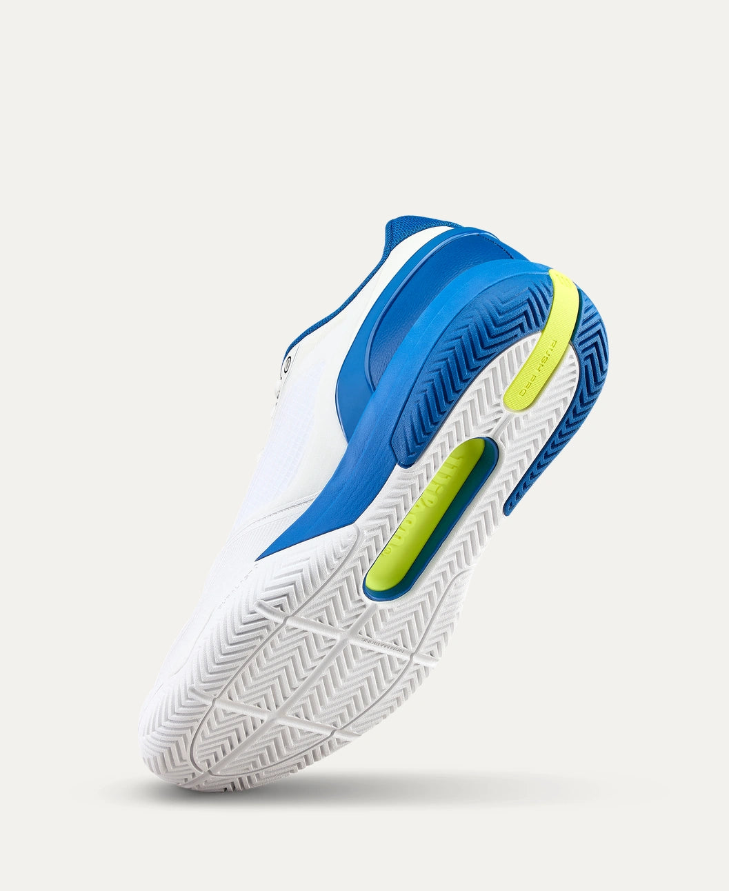 Wilson Rush Pro 5 Allcourt Tennisschuh -   White / Deja Vu Blue / Safety Yellow