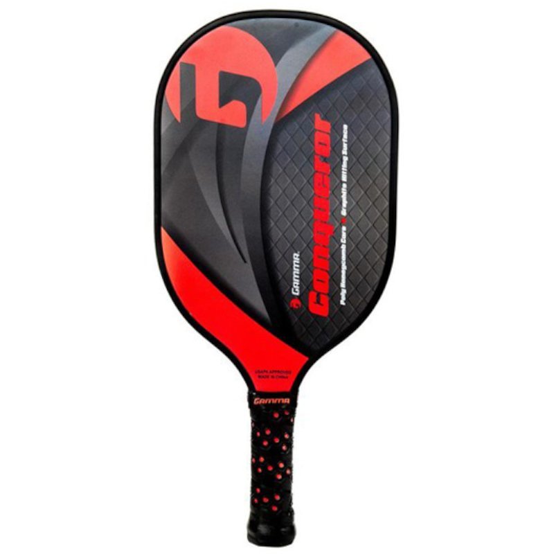 Gamma Pickleball Paddle Conqueror Schwarz/Rot