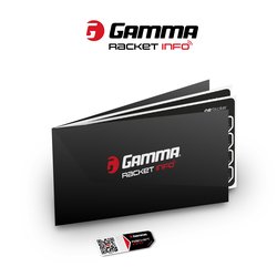 Gamma Racket Info - Besaitungsaufkleber - QR-Sticker