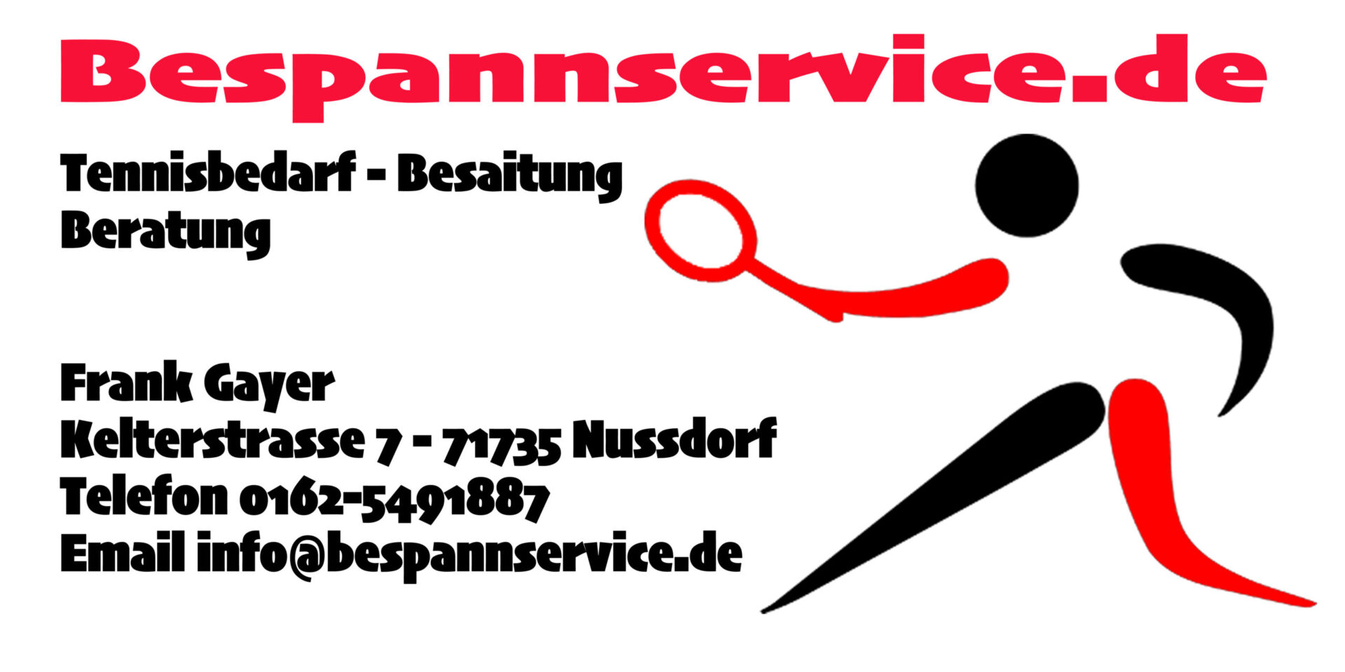 Bespannservice.de – Tennisbedarf – Besaitung – Beratung